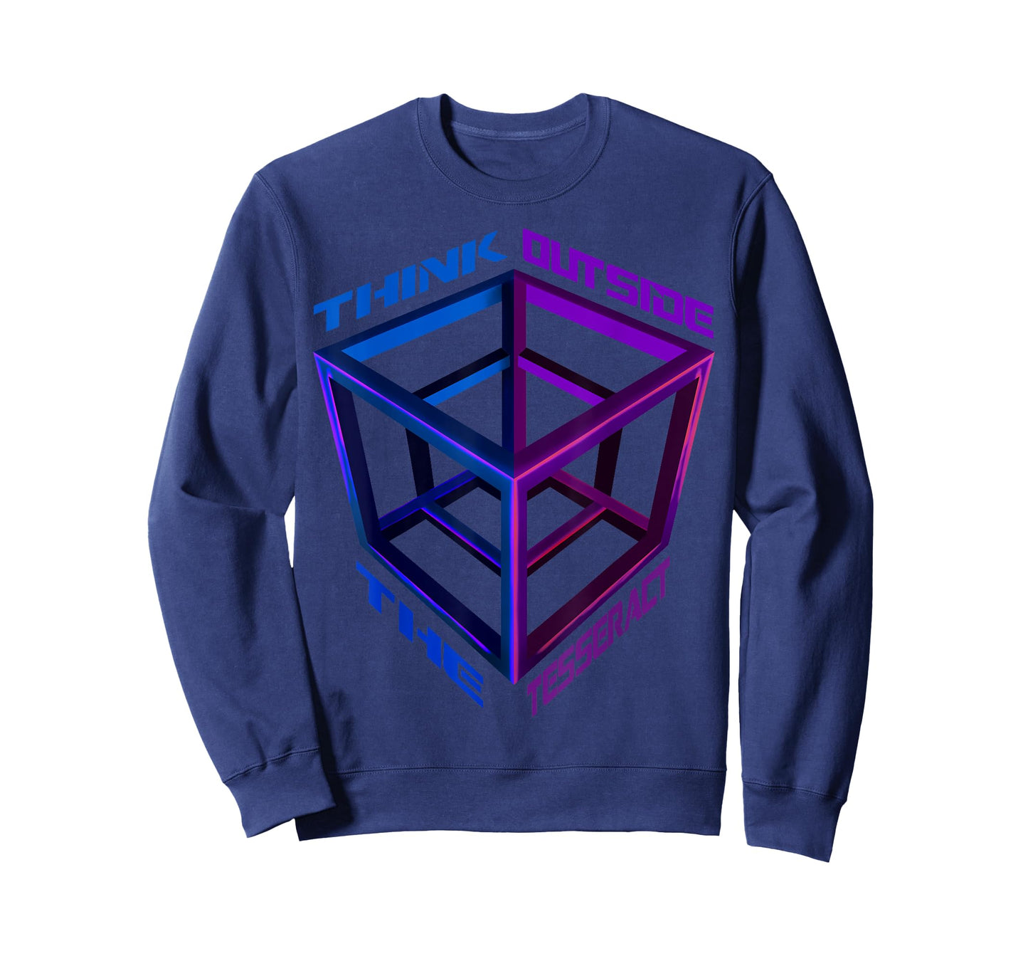 Think Outside The Tesseract Geometry Geek Cube T-shirt T-Shirt