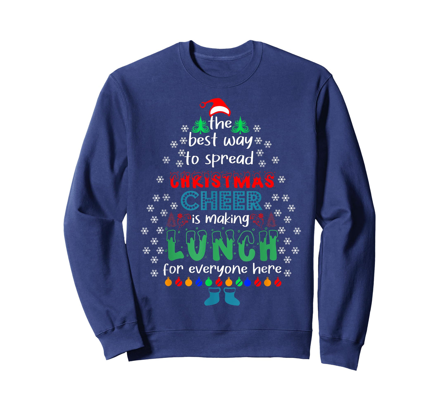 Funny Lunch Lady Christmas Cheer Christmas Xmas T-Shirt