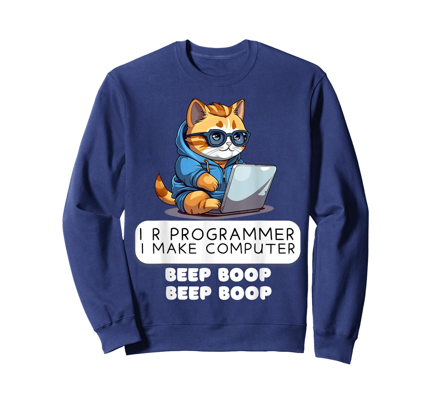 I R Programmer I Make Computer Beep Funny Cat Lover IT Tech T-Shirt