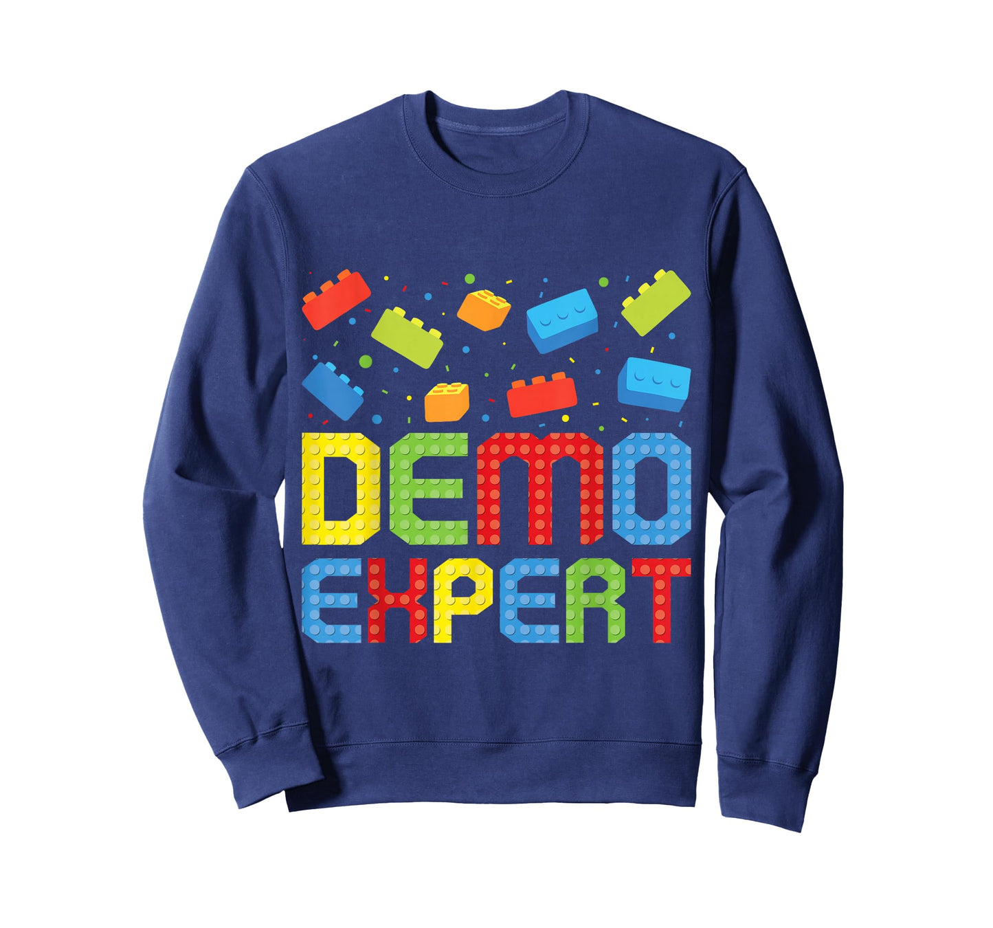 Demo Expert Master Builder Block Building Brick Builder Kid T-Shirt