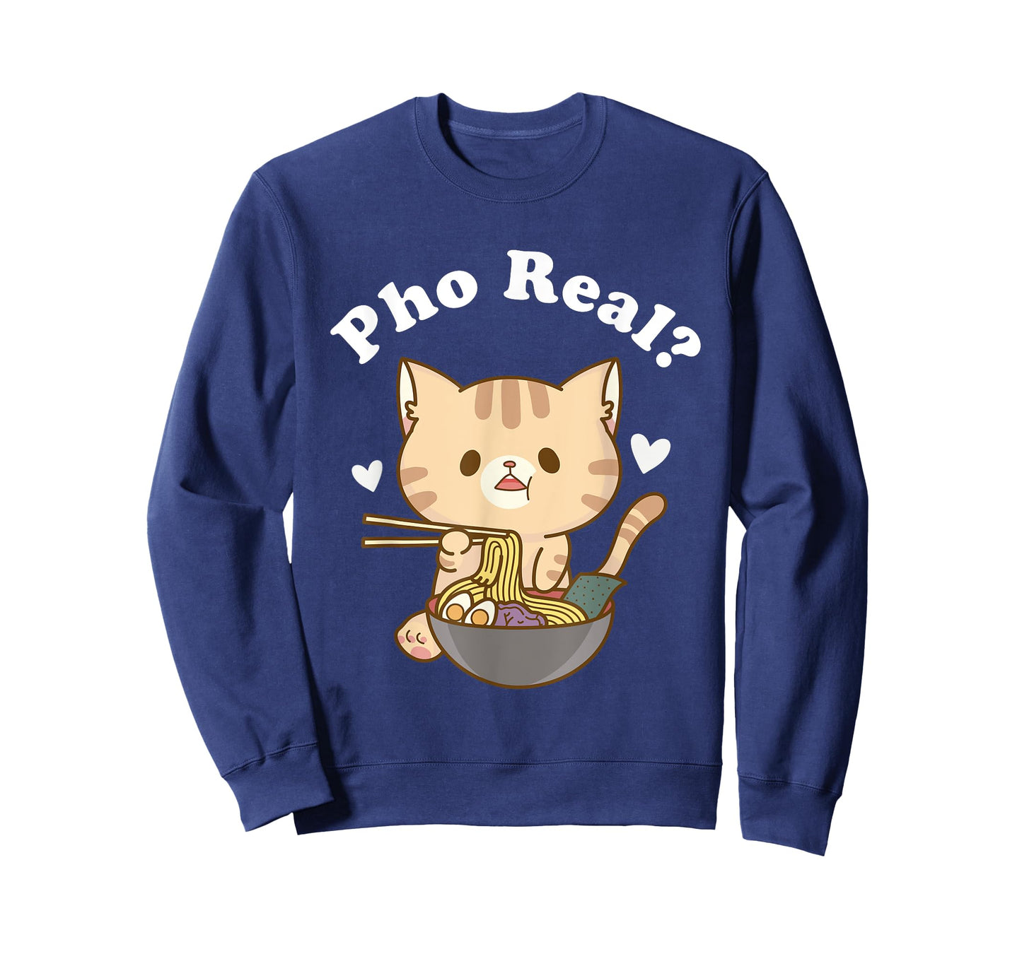 Pho Real Cat Vietnamese Noodle Soup Pho Soup Asian Pho Bowl T-Shirt for Men Women Girls Kids