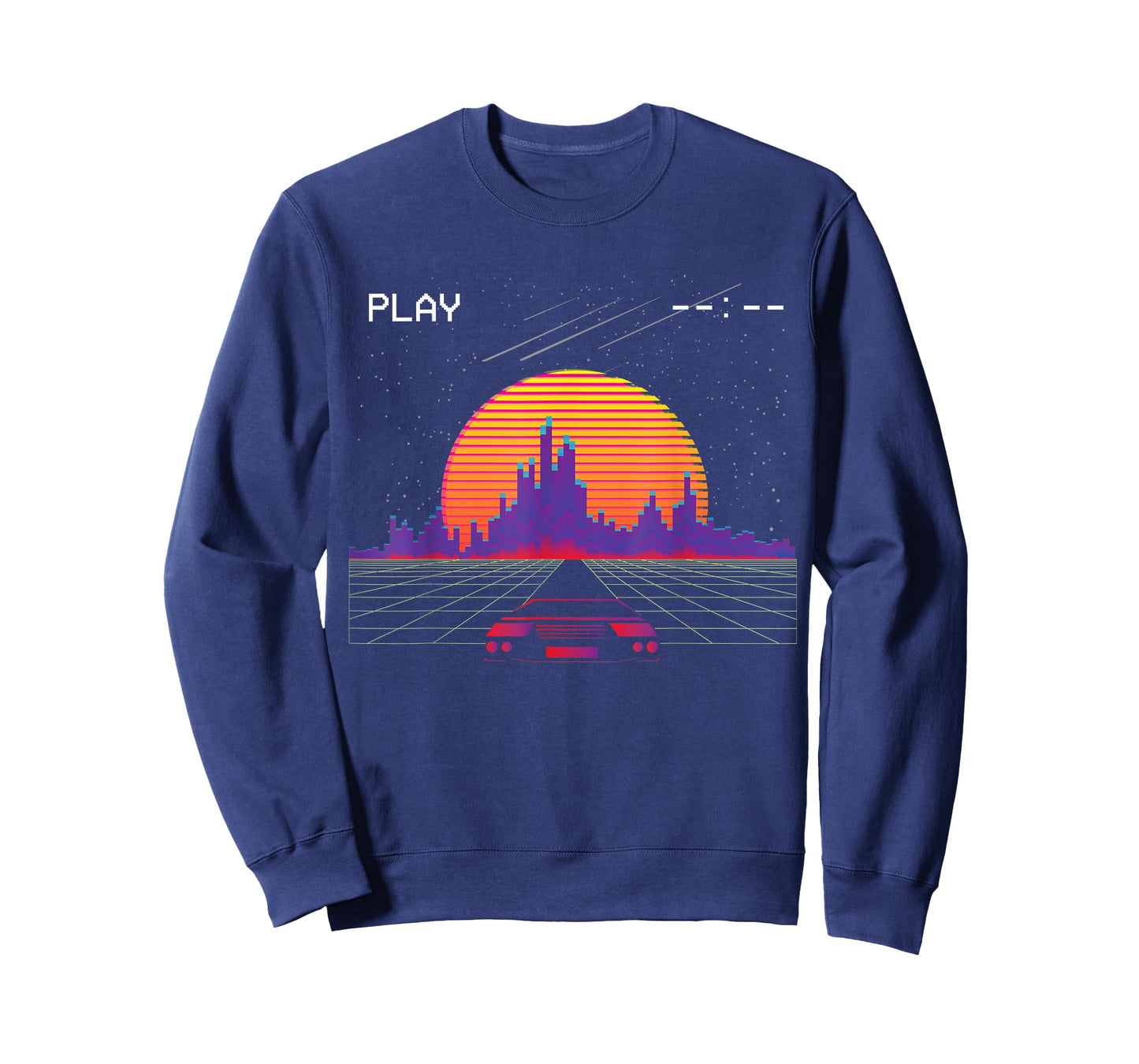 Cyberpunk Outrun synthwave Sunset Fast car Aesthetic t Shirt T-Shirt