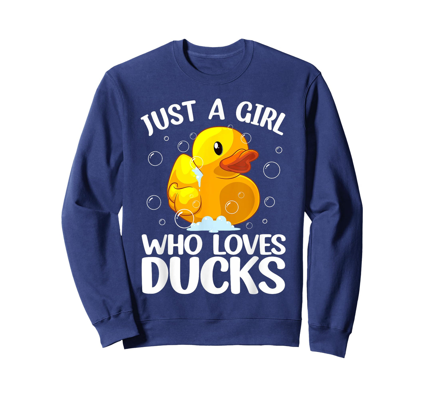 Cute Duck Art For Girls Women Kids Youth Rubber Duck Lover T-Shirt