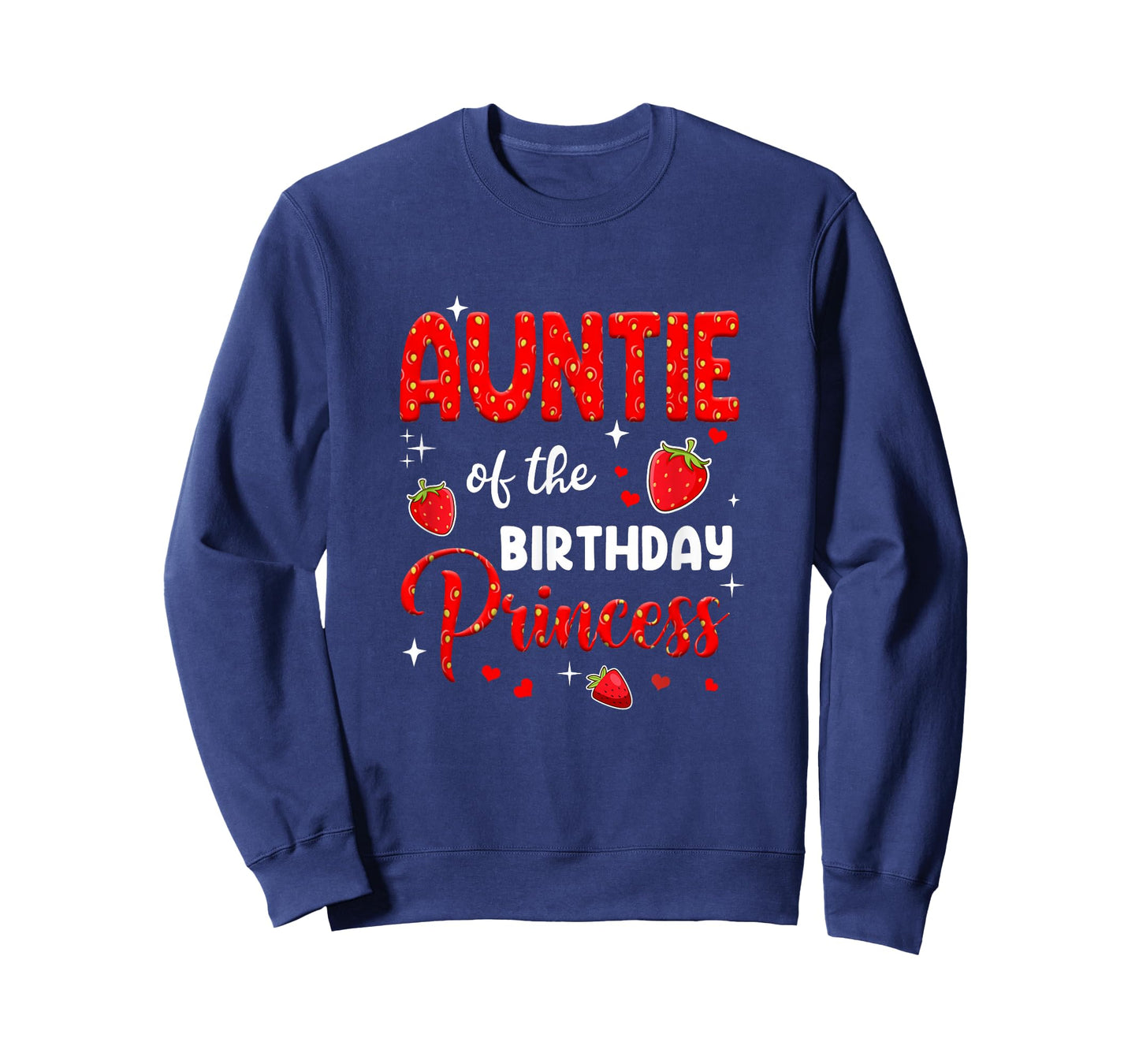 Auntie Of The Birthday Princess Strawberry Theme Bday Party T-Shirt