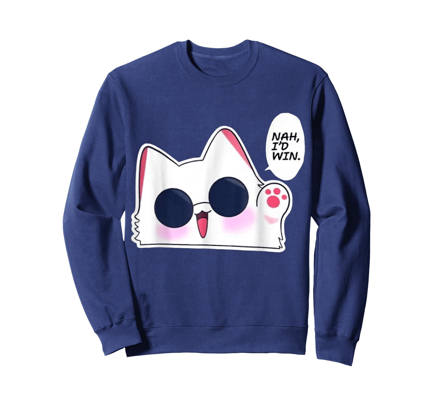 Nah I'd Win Gojo Cat Japanese Meme Funny T-Shirt