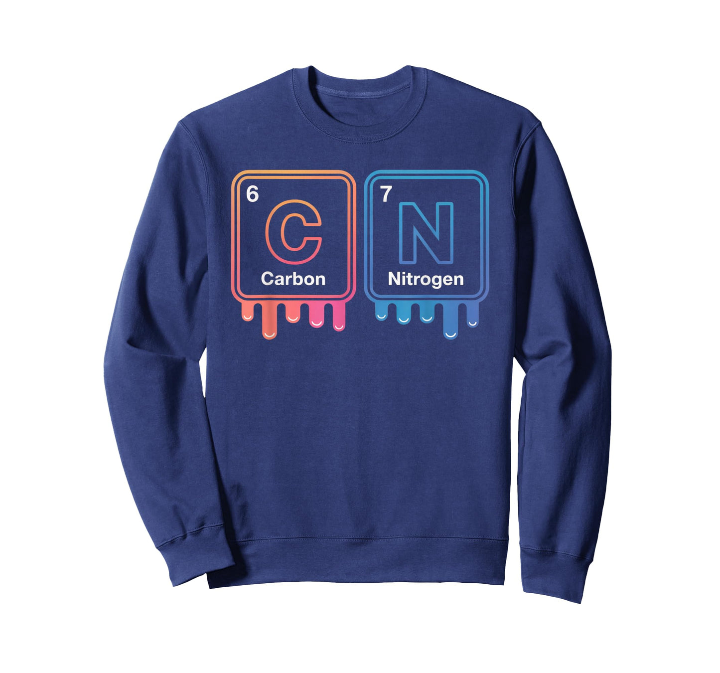 Carbon Nitrogen Chemistry Geek Fun Science Lovers School T-Shirt