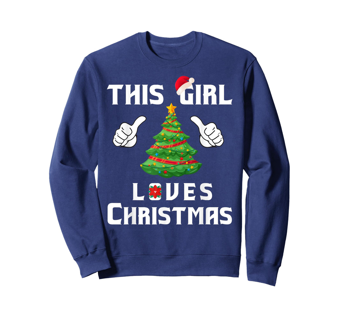This Girl Loves Christmas T-shirt - Funny Christmas Shirt T-Shirt