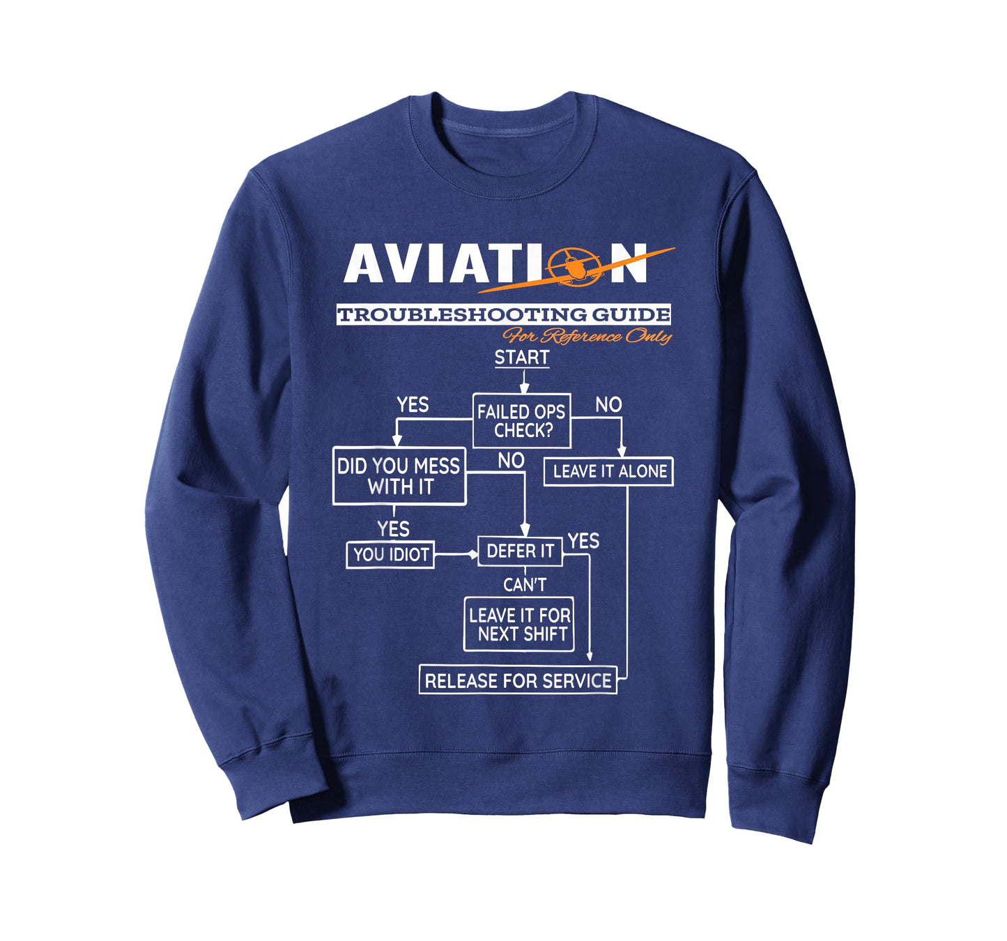 Airplane Pilot T-Shirt Funny Pilot Troubleshooting Guide Tee T-Shirt