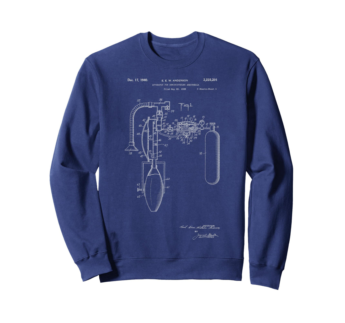 Apparatus for administering anesthesia patent t-shirt T-Shirt