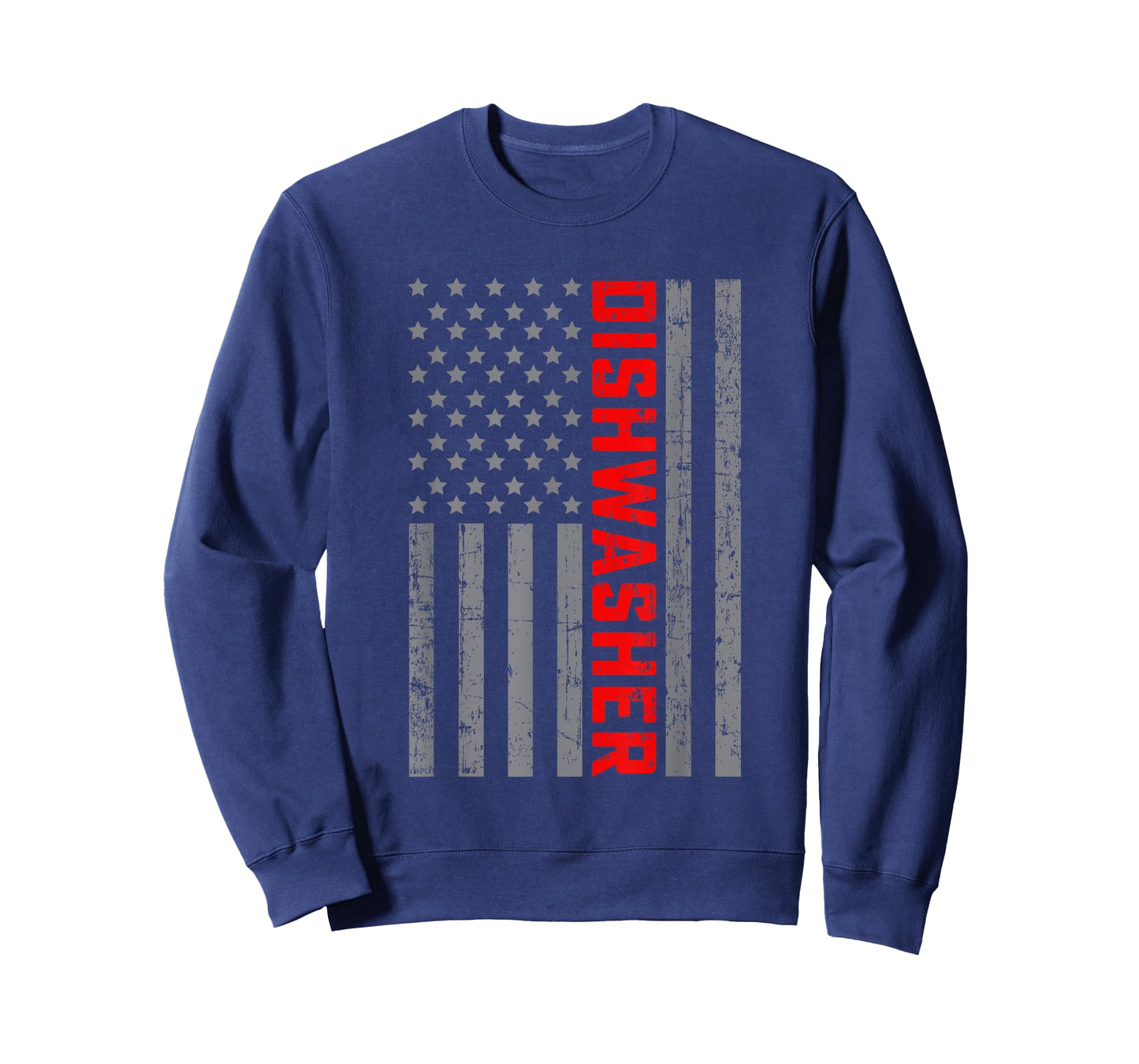 American Flag Dishwasher US Flag Vintage Tee For Men Dad T-Shirt