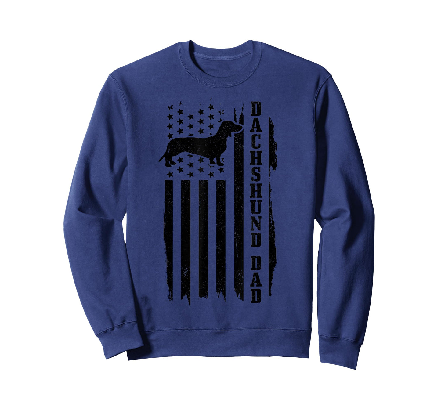 Dachshund Dad Vintage American Flag T-Shirt