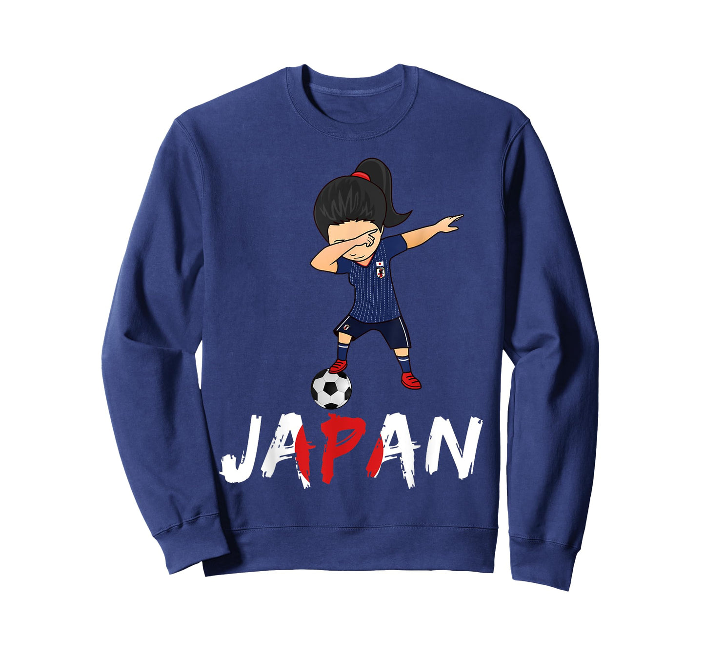 Japan Soccer Girl T-Shirt, Dabbing Football 2018 Jersey