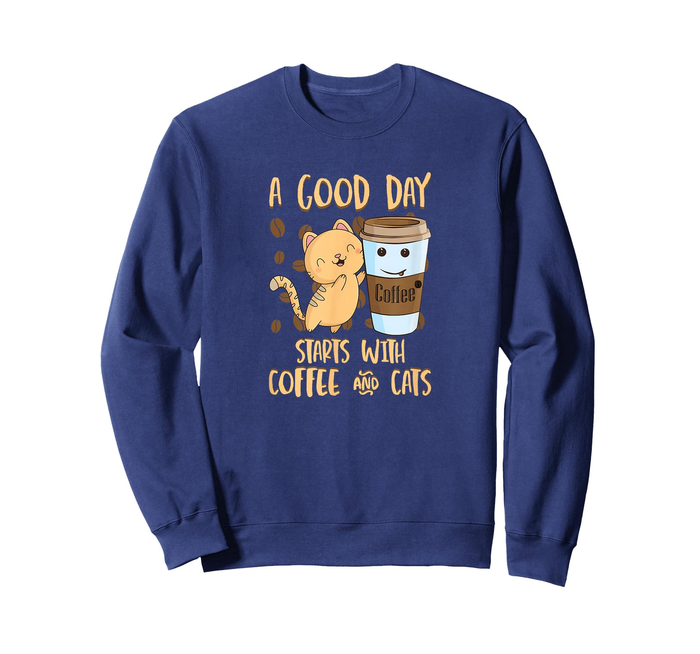 Cats Coffee Tee A Good Day Starts With Coffee Cats T-Shirt