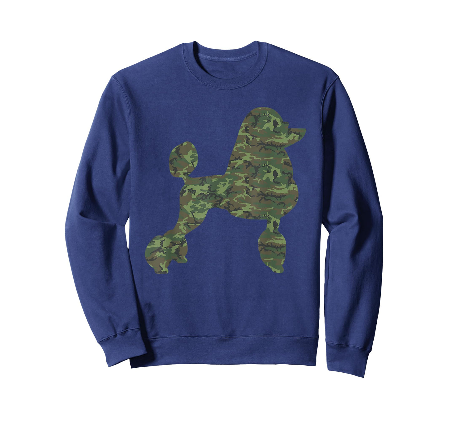 Military Poodle Camo Print US Dog Animal Veteran Men Gift T-Shirt