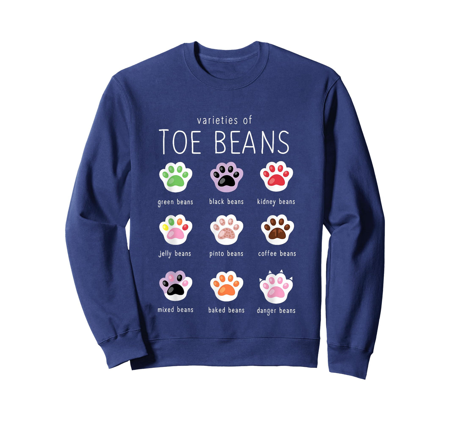 Funny Cat Lover Toe Beans T-Shirt