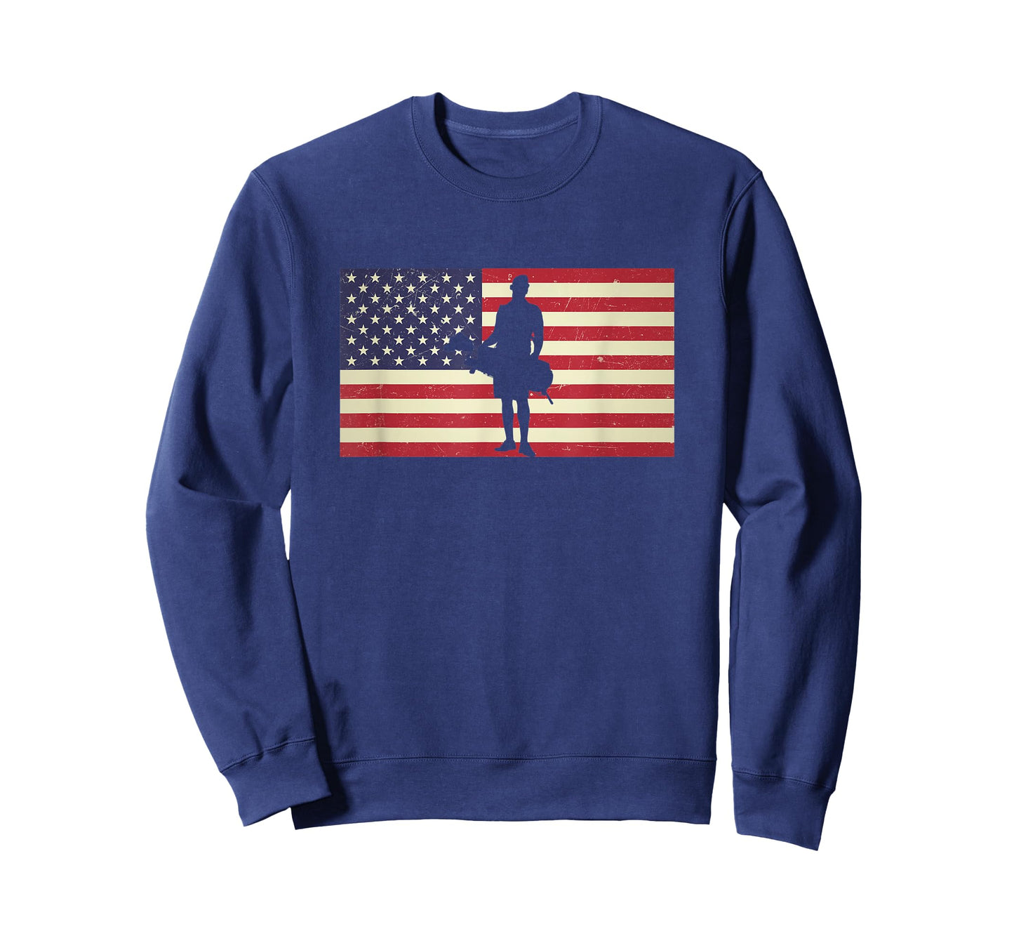 Distressed USA American Flag Golf Caddie Caddy Patriotic Women Men T-Shirt