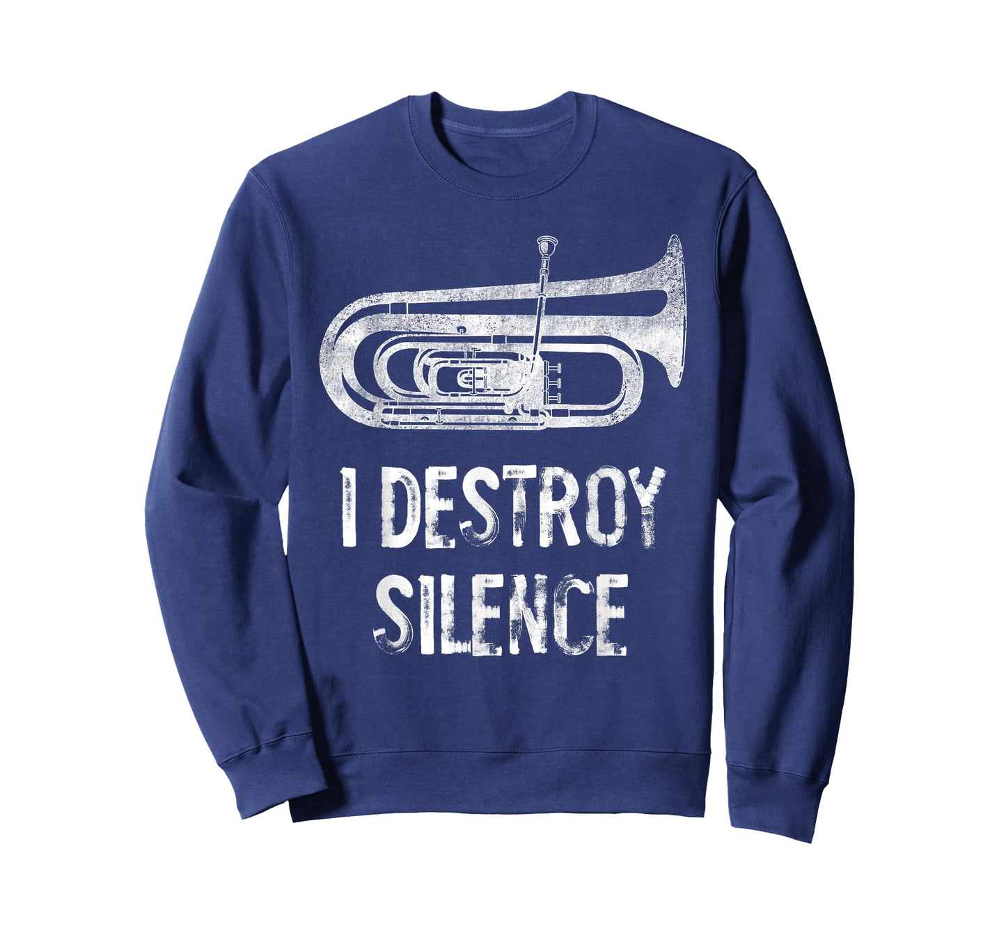 I Destroy Silence Funny Tuba Player Marching Band T-Shirt