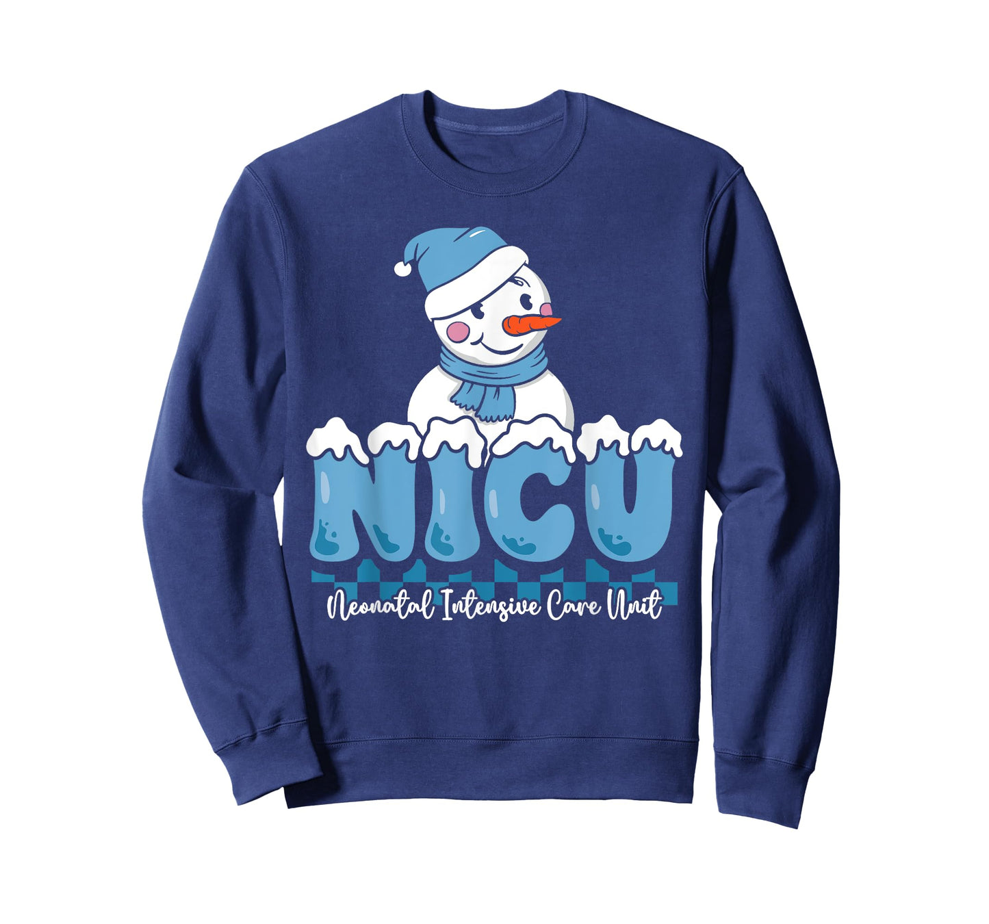 Christmas NICU Snowman Neonatal ICU Nurse Squad Nursing Gift T-Shirt