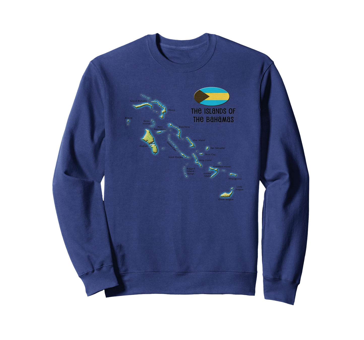 Bahamas, The Islands of, Map T-Shirt T-Shirt