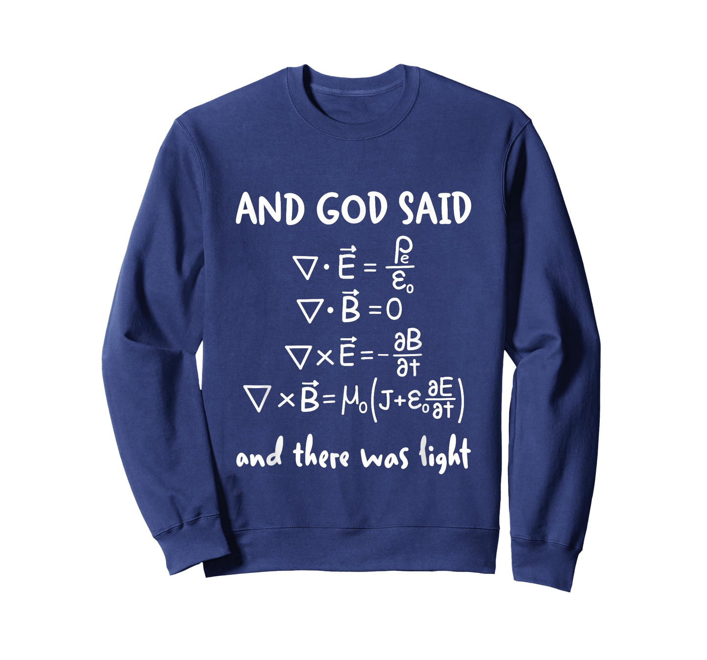 And God Said And There Was Light Maxwell Equations Physics T-Shirt