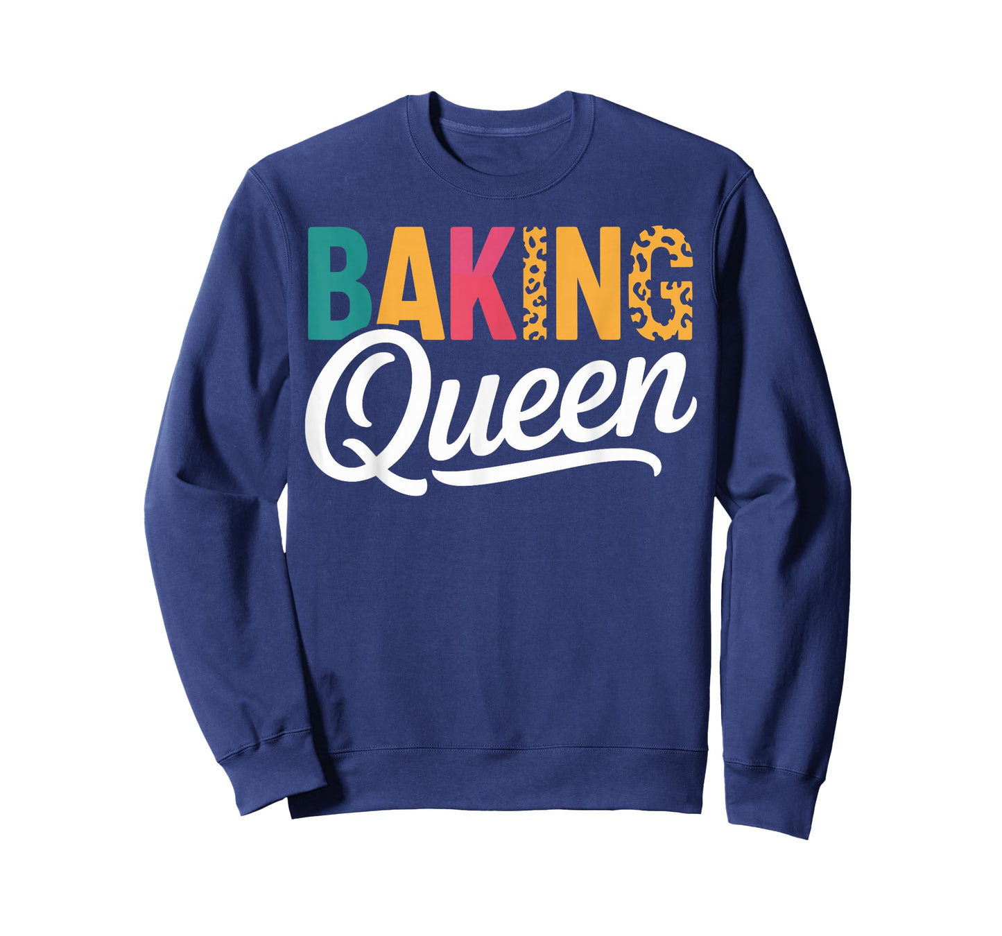 Baking Queen Cute Leopard Print Baking Lover Design T-Shirt