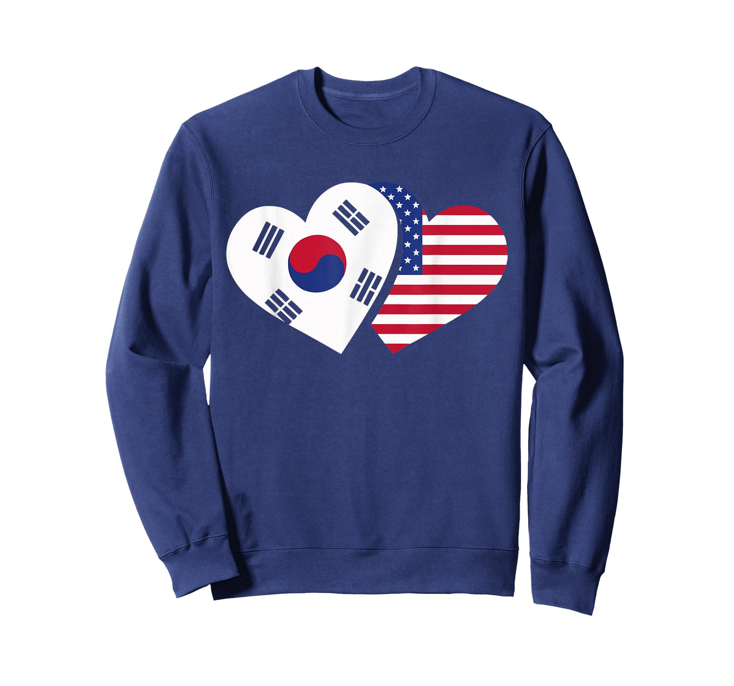 Half American Half Korean USA Flag South Korea America T-Shirt