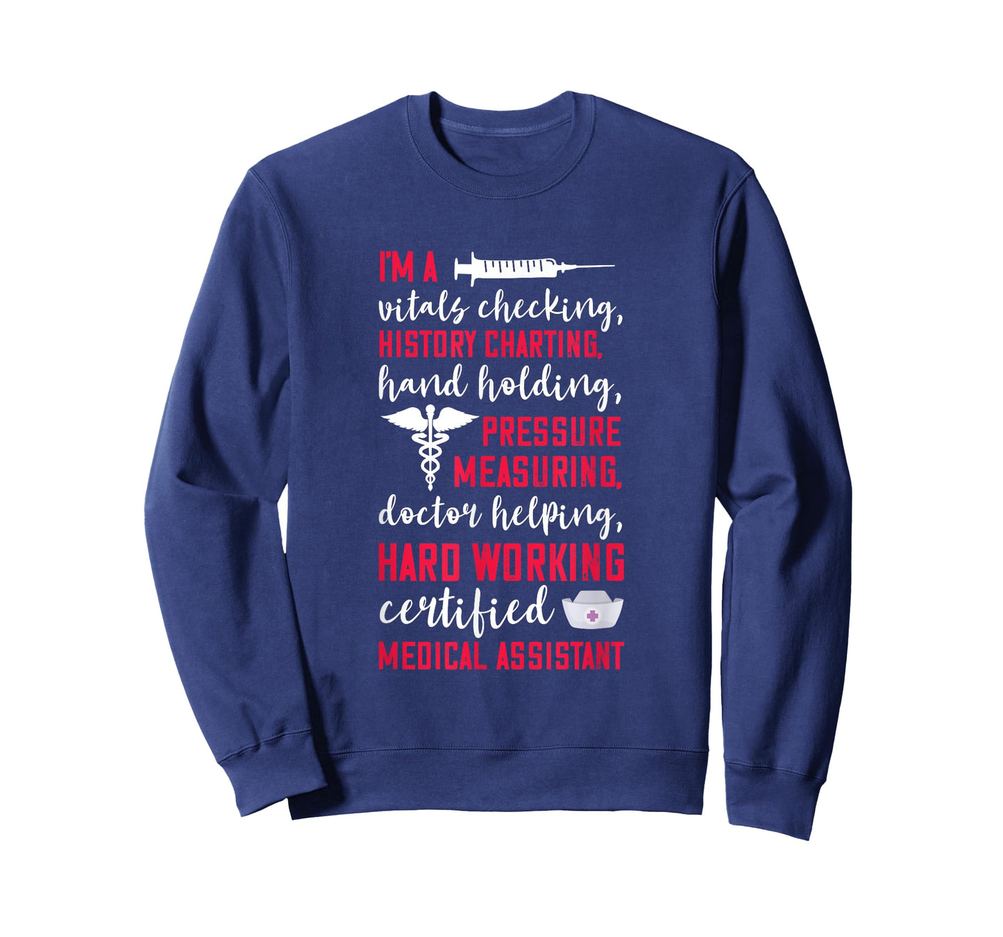 Certified Medical Assistant Hardworking Nurse MA Nursing T-Shirt