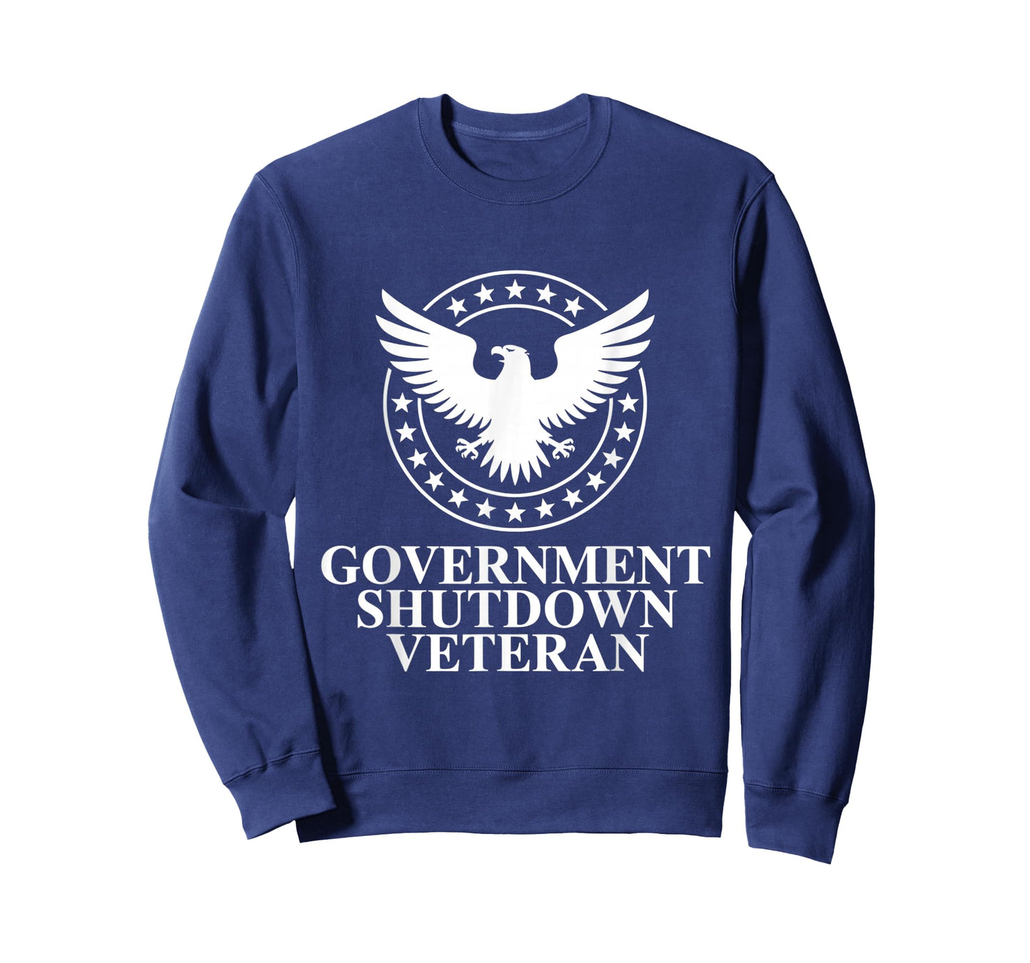 Government Shutdown Veteran Eagle Patriotic Political Humor T-Shirt