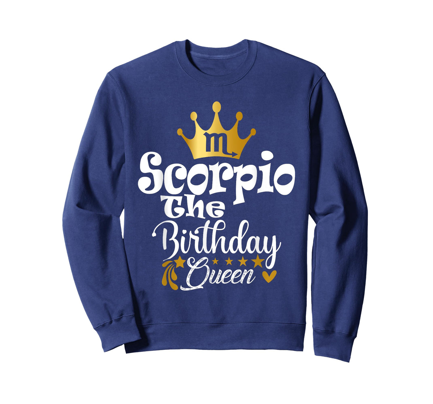 Scorpio The Birthday Queen Women Zodiac Sign Crown Design T-Shirt