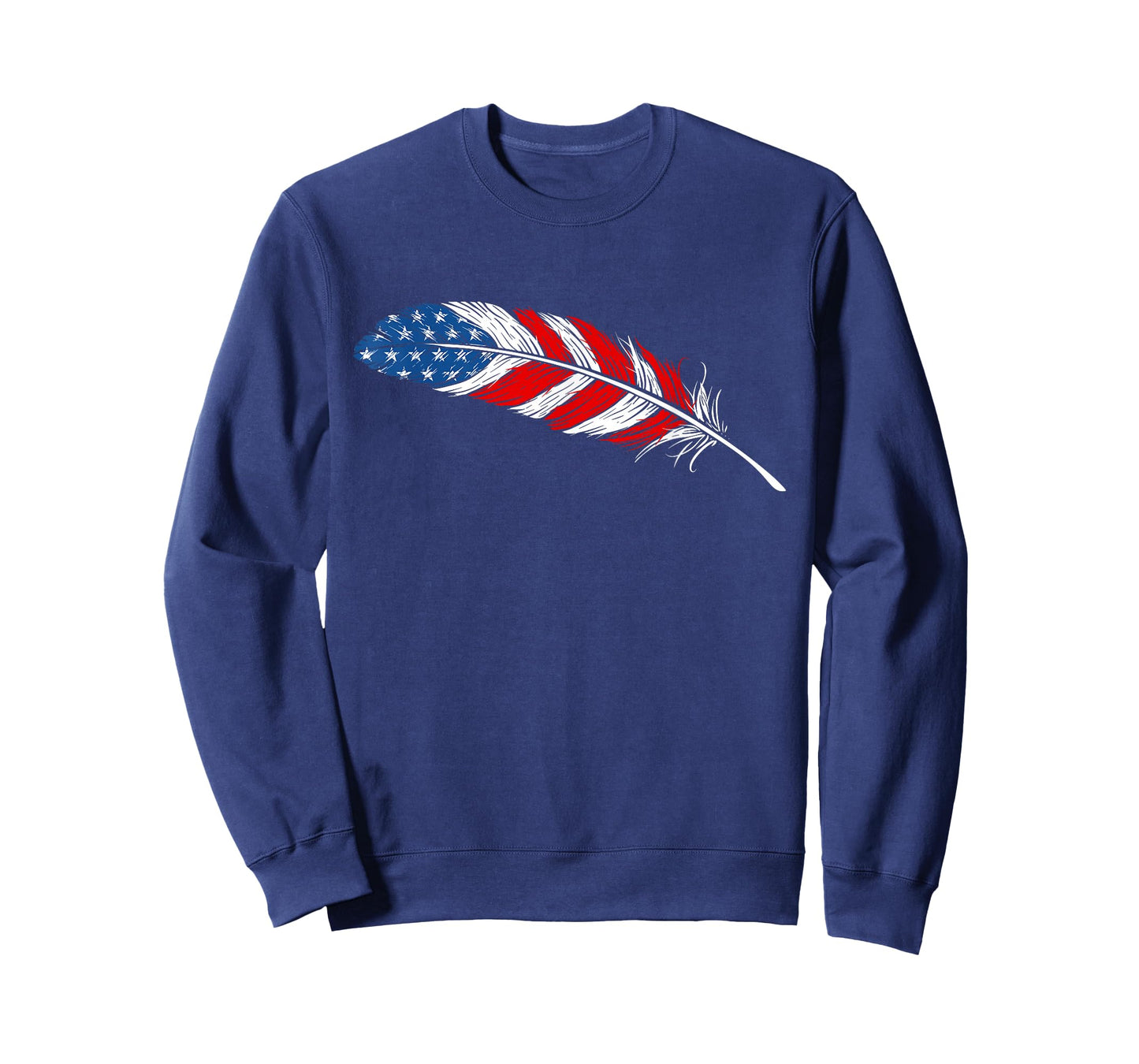 Native American Feather Flag - Indian Pride Veteran July 4th T-Shirt