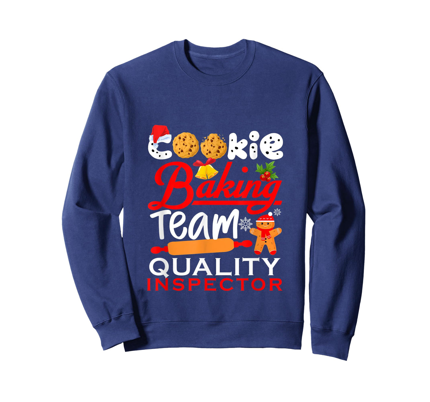 Cookie Baking Team Quality Inspector Funny christmas Holiday T-Shirt