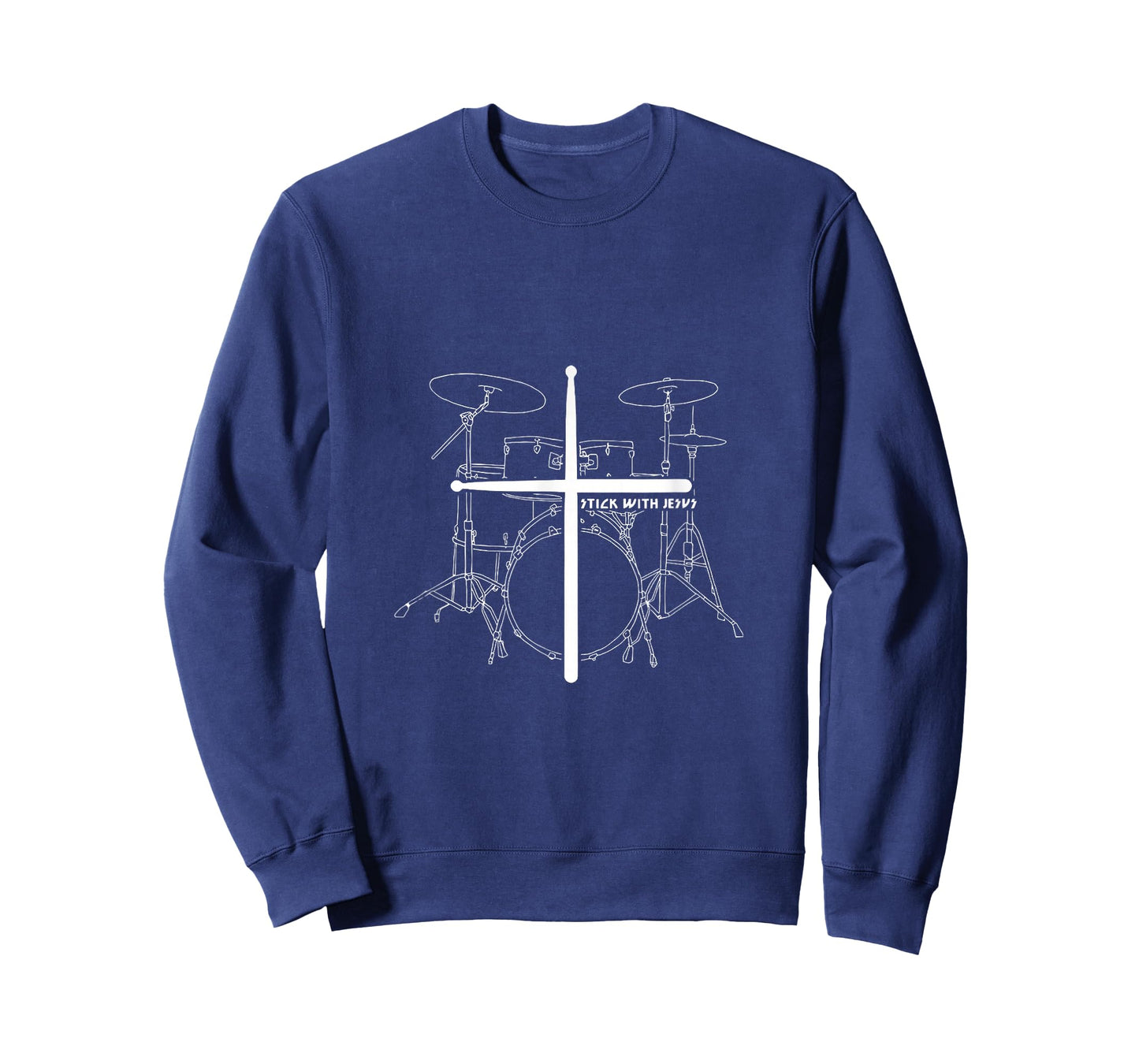 Christian Drummer Stick With Jesus Christ Drum Sticks Cross T-Shirt