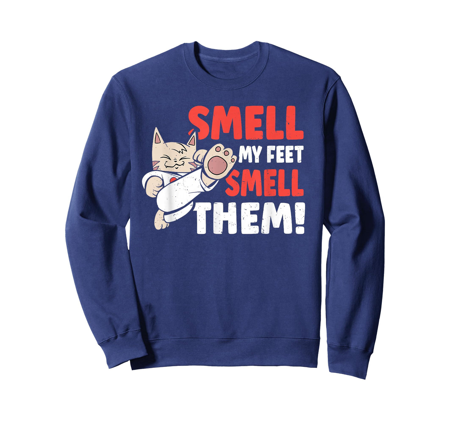 Martial Arts Cat Smell my Feet Smell Them! Funny Karate T-Shirt