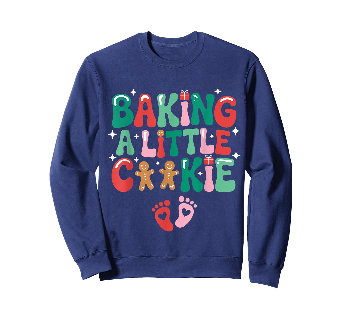 Baking A Little Cookie Baby Christmas Pregnancy Announcement T-Shirt