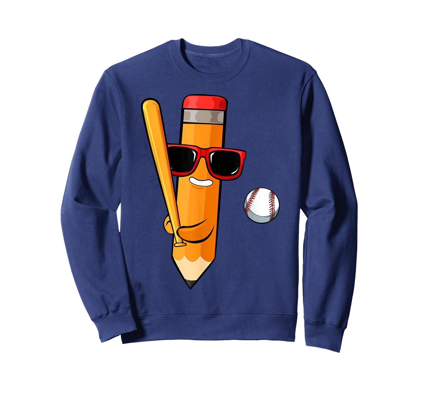 Baseball Player Pencil Back To School Cute Sport Students T-Shirt