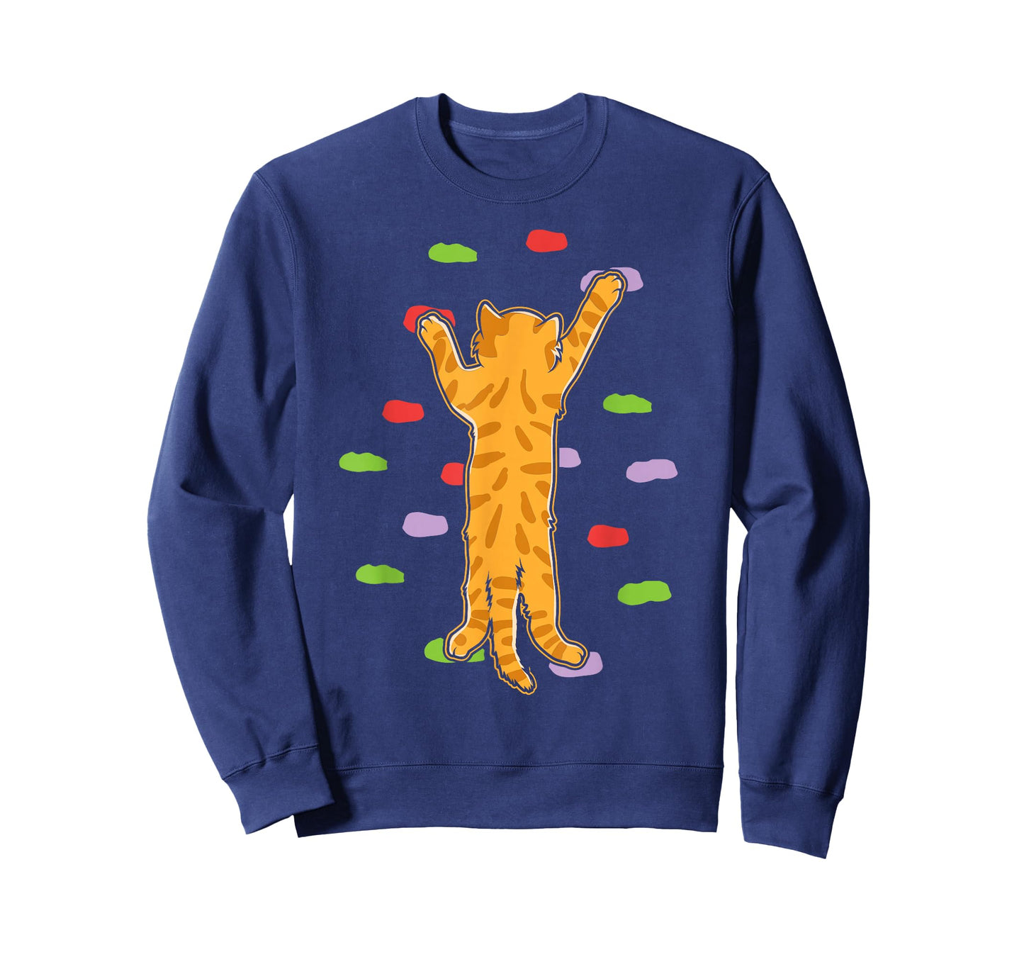 Funny Cute Bouldering Rock Climbing Cat T-Shirt