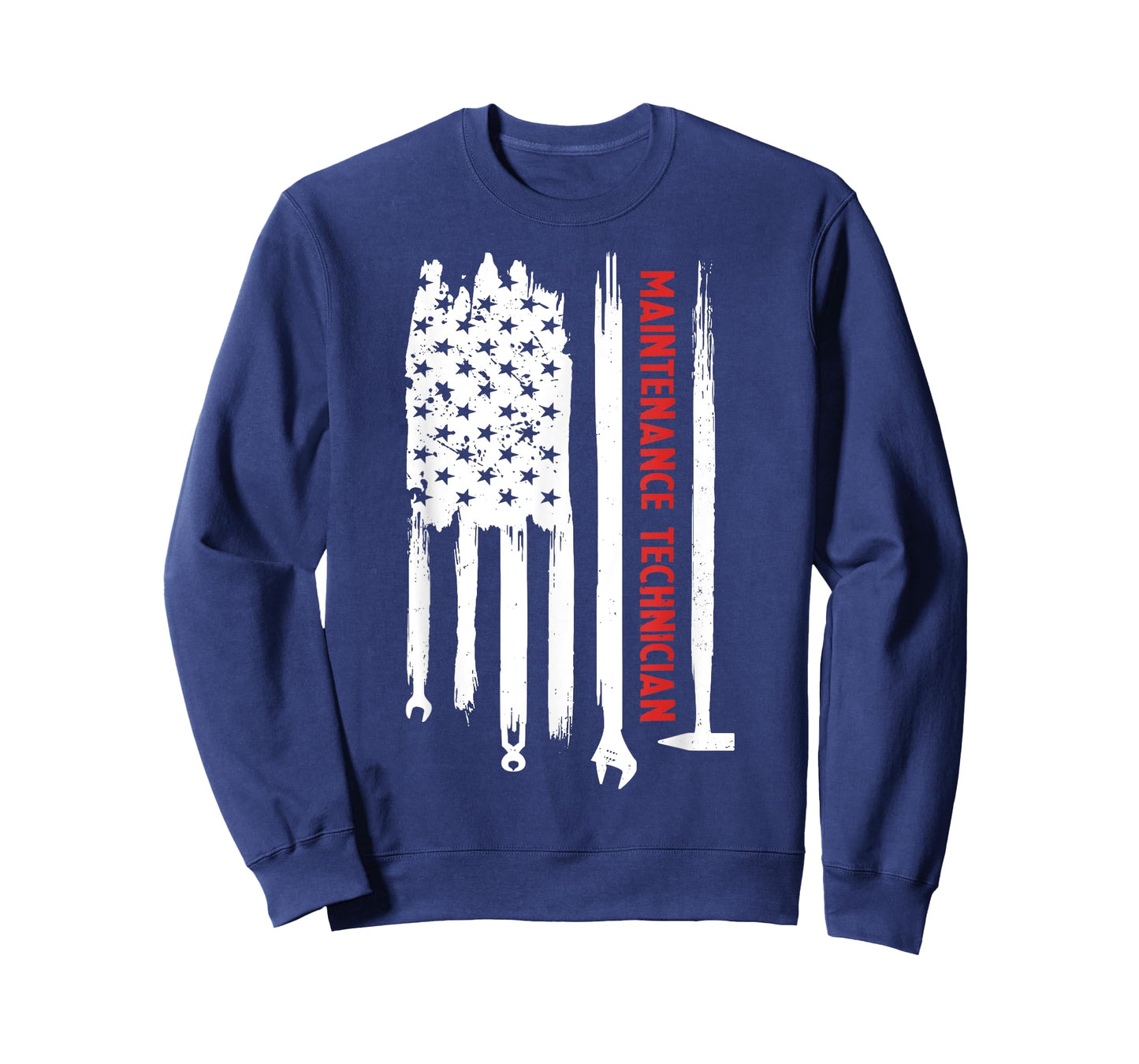Maintenance Technician American Flag Maintenance Tech Funny T-Shirt