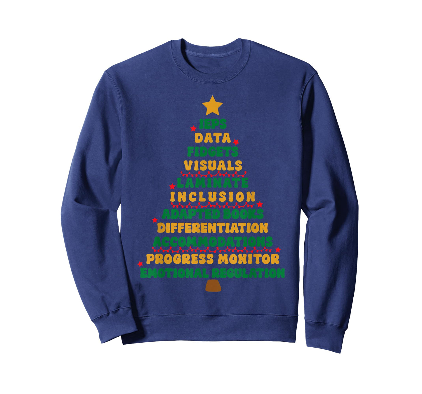 IEPS Teacher Christmas Tree Special Education SPED Teacher T-Shirt