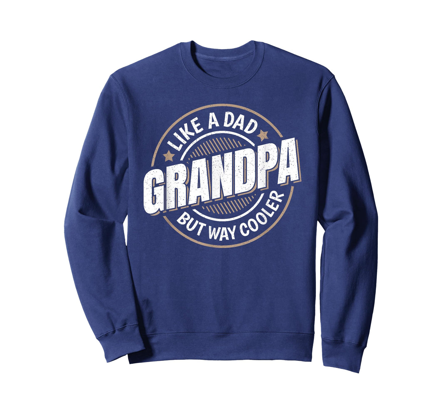 Grandpa Like A Dad But Way Cooler Funny Grandpa Graphic T-Shirt