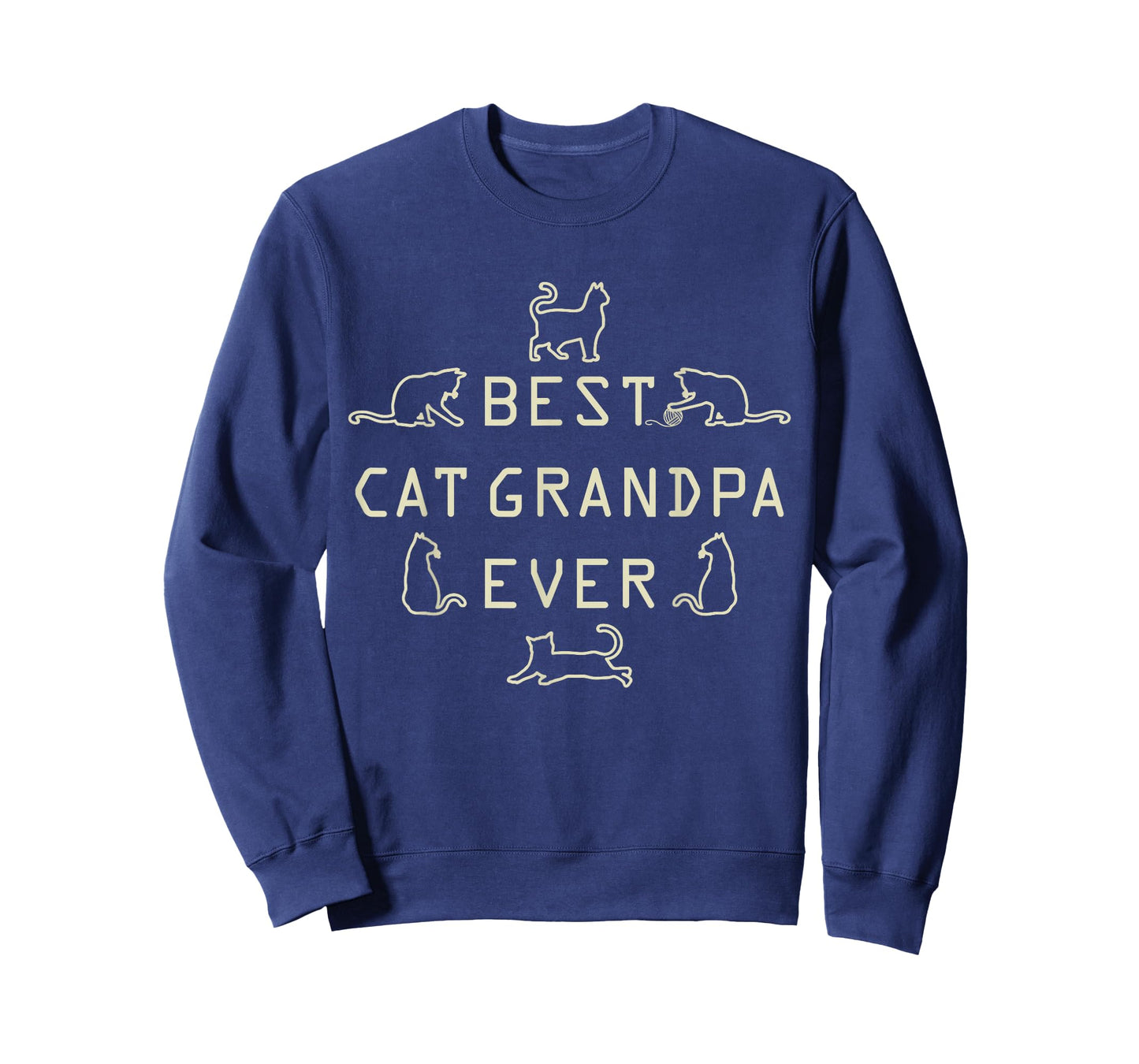 Feline Kitten Cat Grandfather Kitty Grandpa Fathers Day Meow T-Shirt