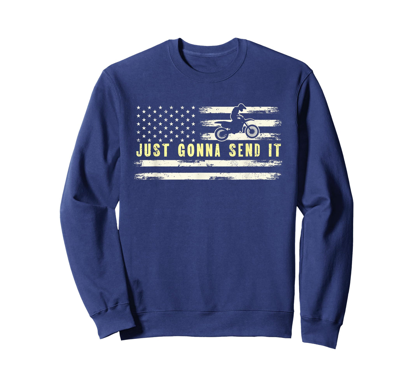 Just Gonna Send It | American Flag Motocross | Motorcycle T-Shirt