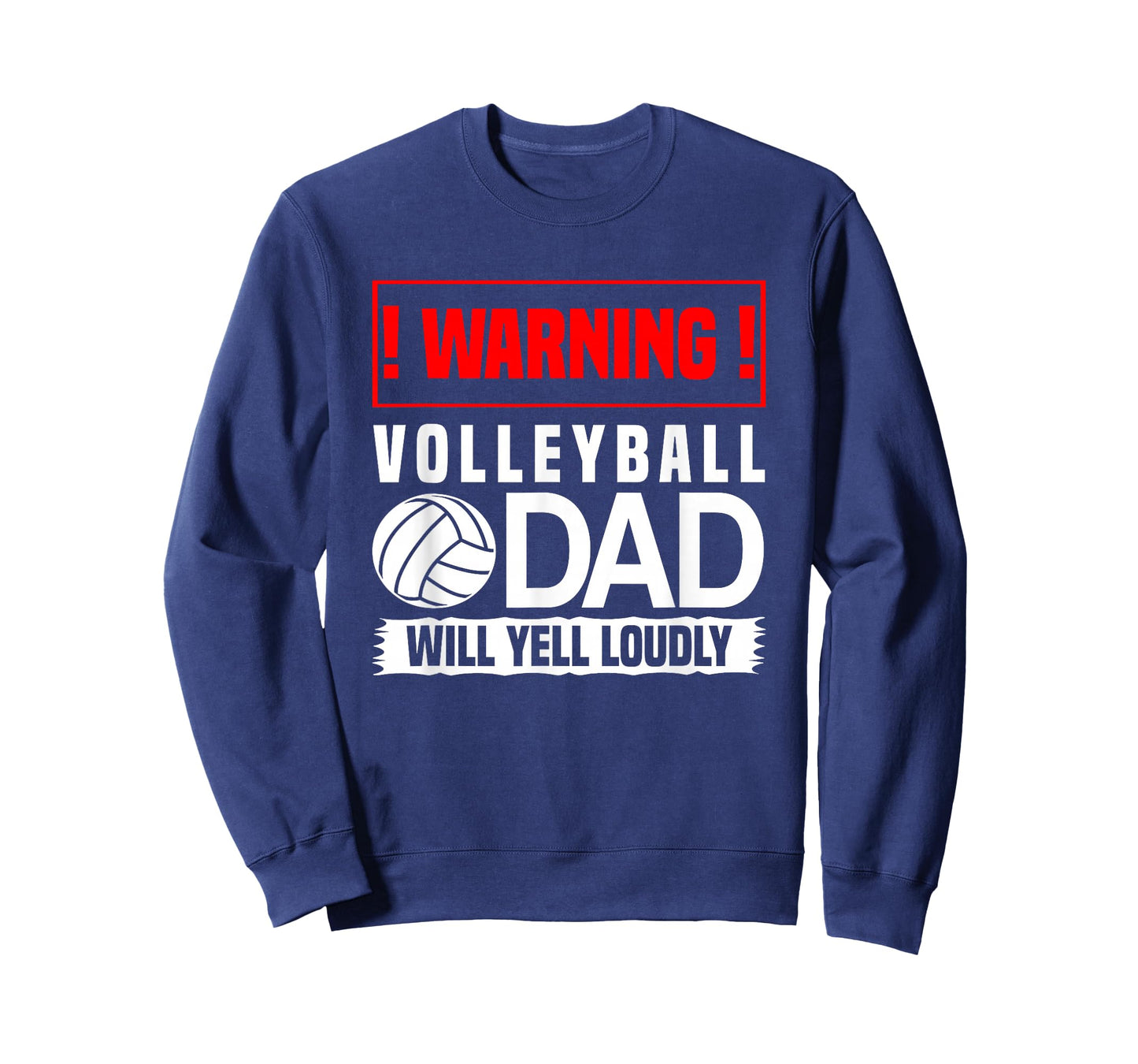 Volleyball Gifts - Warning Dad Will Scream Out Loud T-Shirt