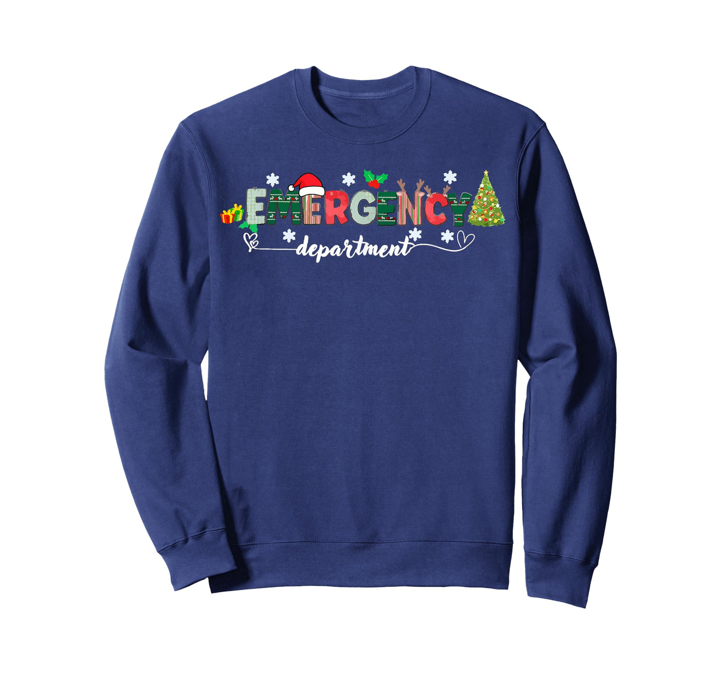 Christmas Emergency Room ER RN Nurse Department Healthcare T-Shirt