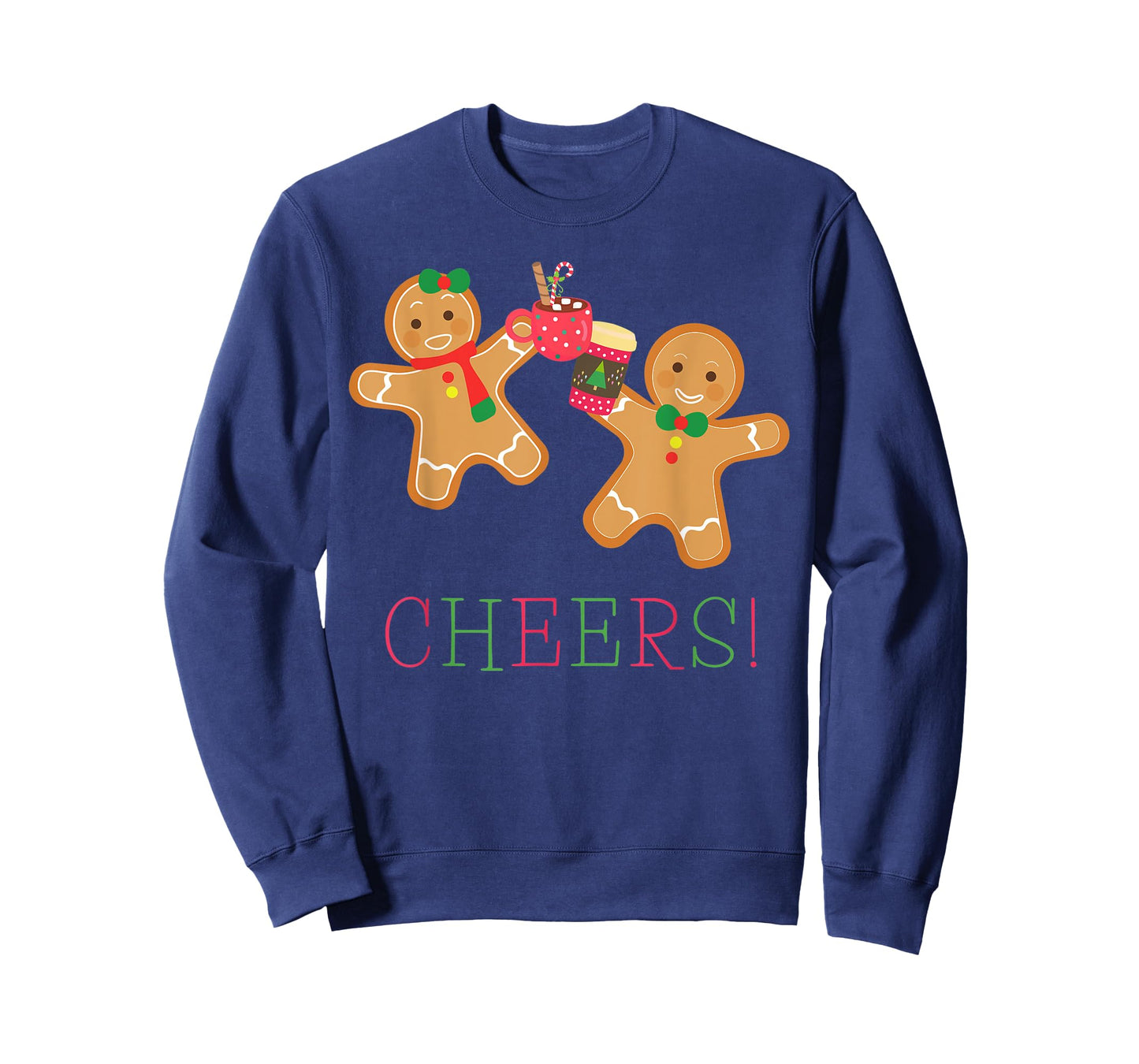 Cheers Gingerbread Man and Woman Hot Chocolate Coffee T-Shirt