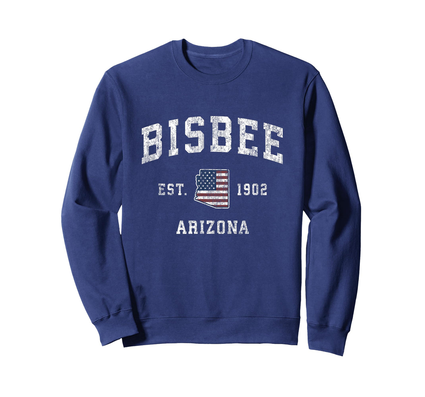 Bisbee Arizona AZ Vintage American Flag Sports Design T-Shirt for Women Kids Men