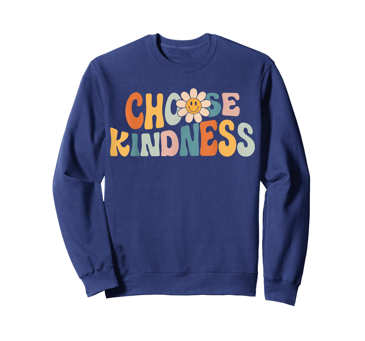Choose Kindness - Retro Groovy Daisy Be Kind Inspirational T-Shirt