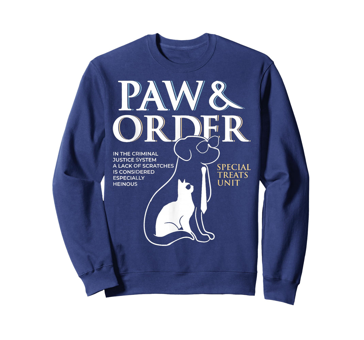 Funny Paw and Order Special Treats Unit Training Dog and Cat T-Shirt