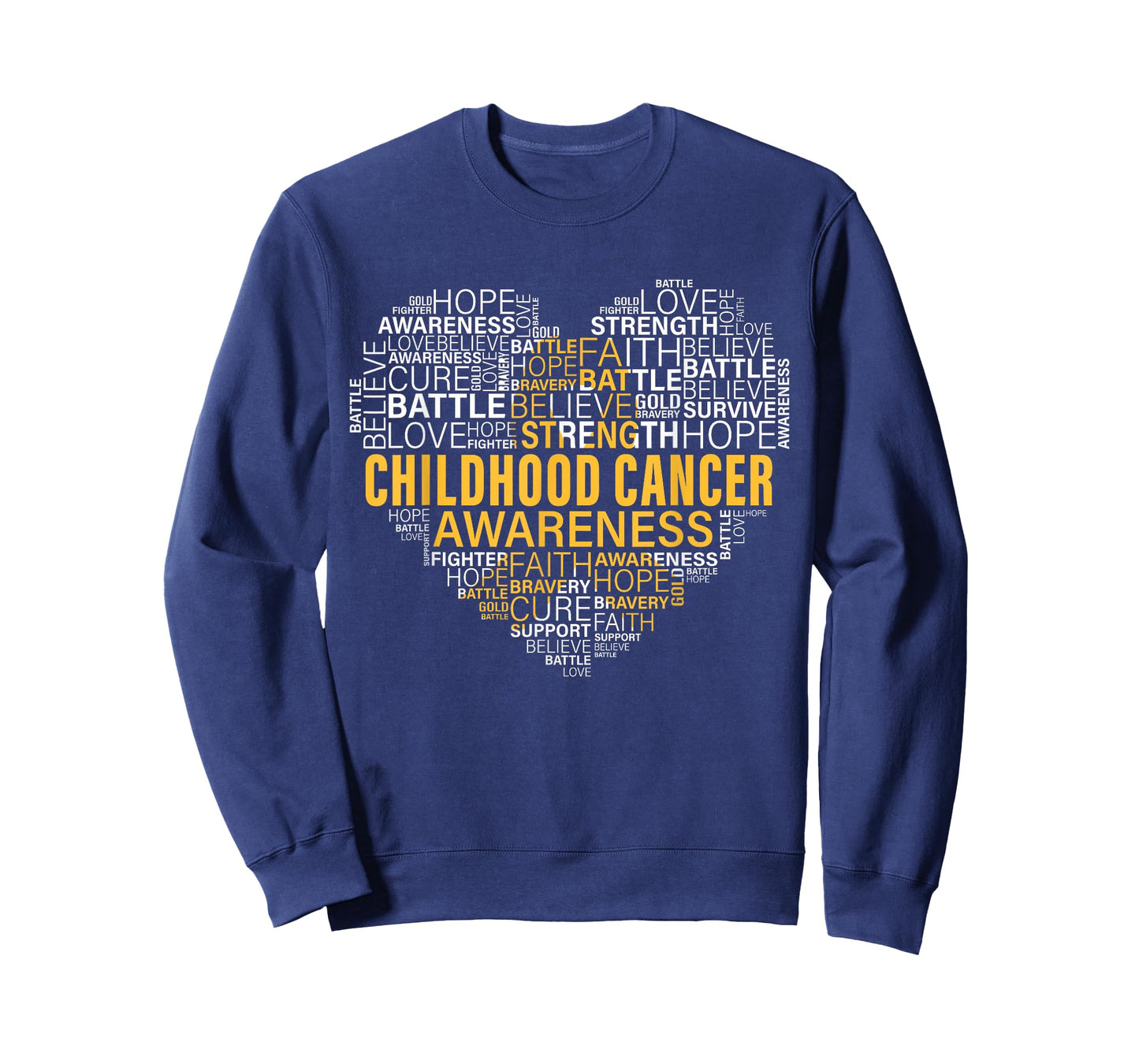 Childhood Cancer Awareness Hope Support Strong Warrior T-Shirt