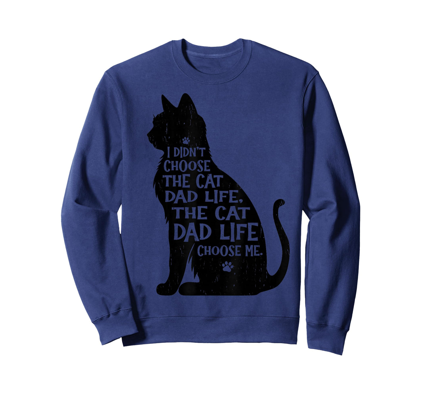 Cat Dad Life Cat Daddy Funny Cat Owner Vintage Cat Father T-Shirt