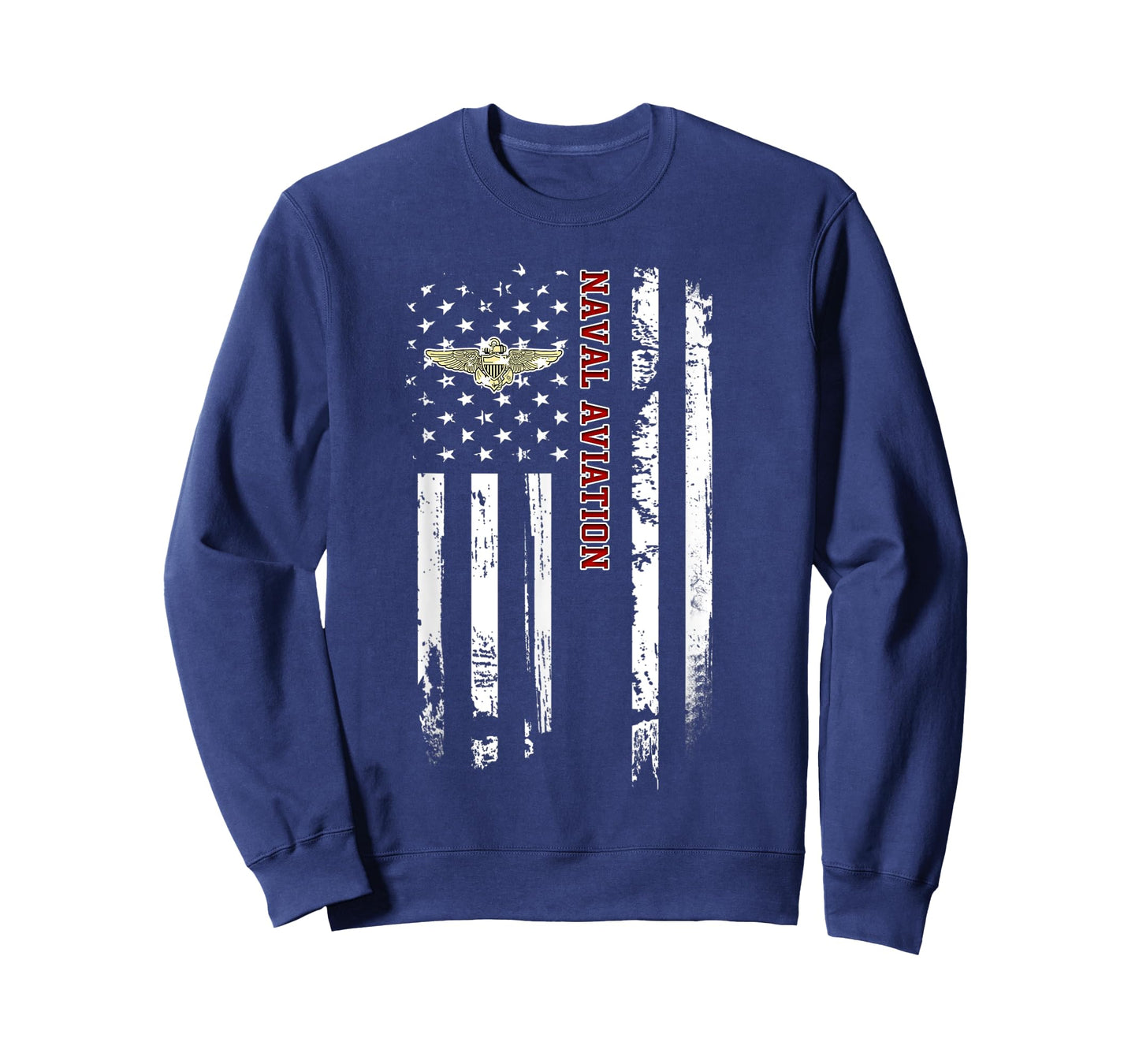 Naval Aviation Veteran American Flag Veterans Day Christmas T-Shirt for Women Men